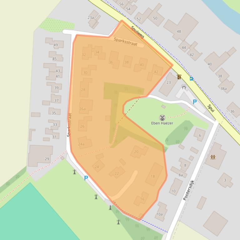 Kaart van postcodegebied 4539PD.