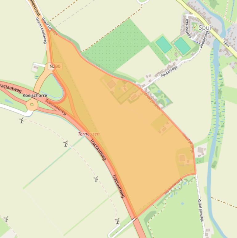 Kaart van postcodegebied 4539PG.