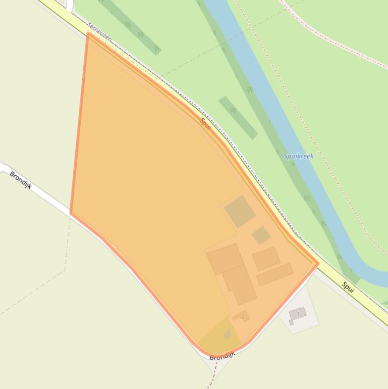 Kaart van postcodegebied 4539PJ.