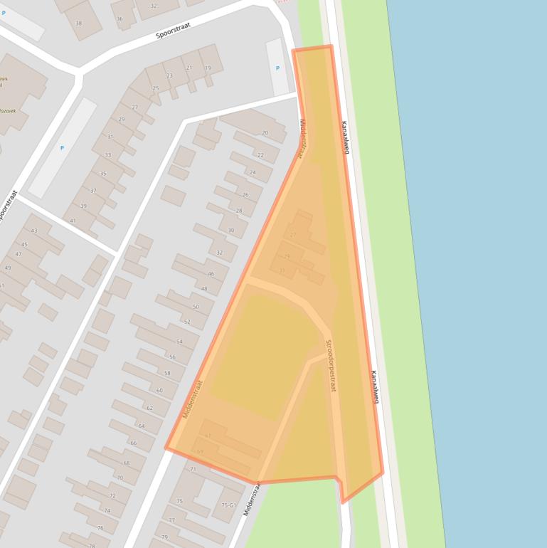 Kaart van postcodegebied 4541AA.