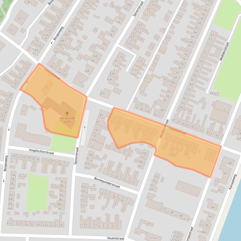 Kaart van postcodegebied 4541AV.