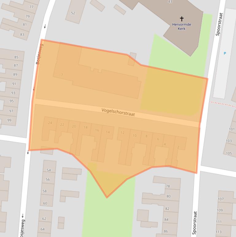 Kaart van postcodegebied 4541AZ.