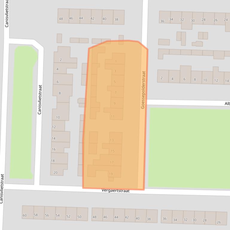 Kaart van postcodegebied 4541BG.