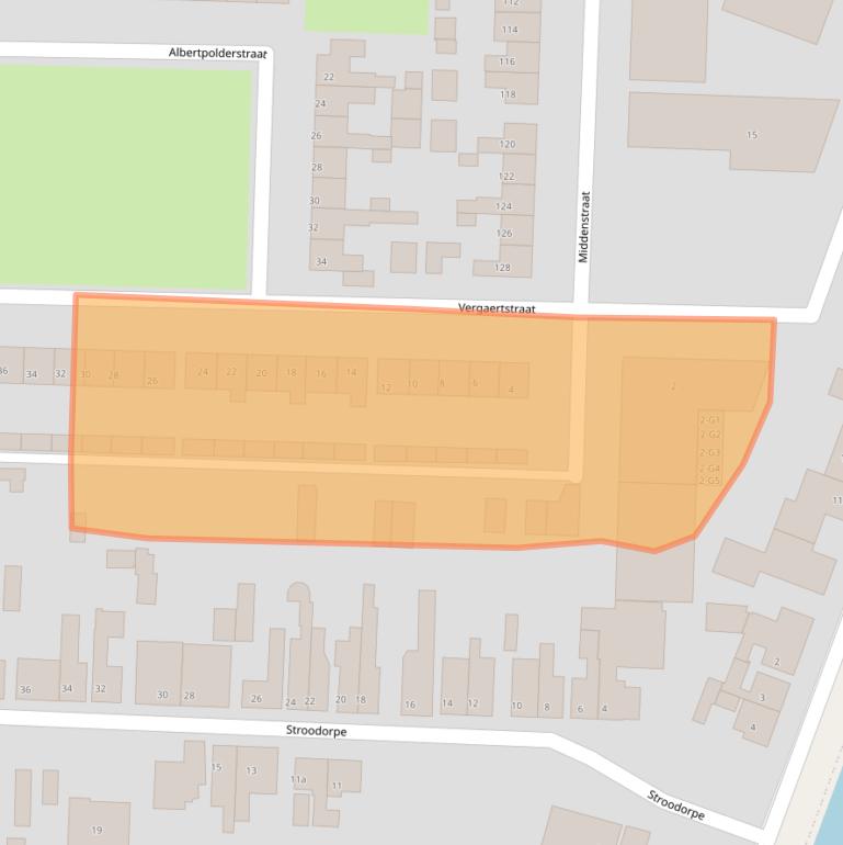 Kaart van postcodegebied 4541BJ.