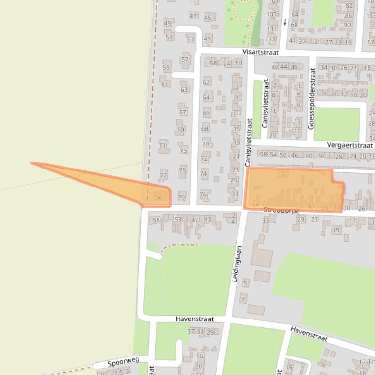 Kaart van postcodegebied 4541CE.