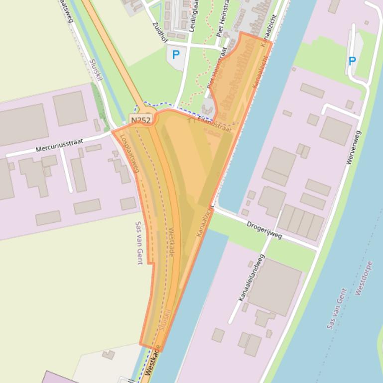 Kaart van postcodegebied 4541CJ.