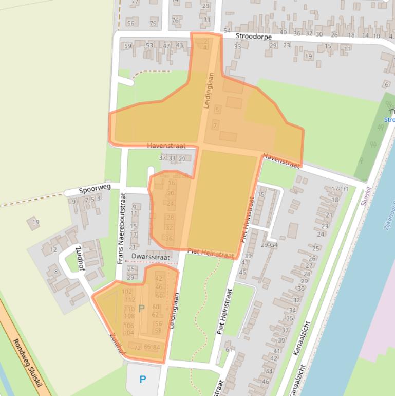 Kaart van postcodegebied 4541CT.