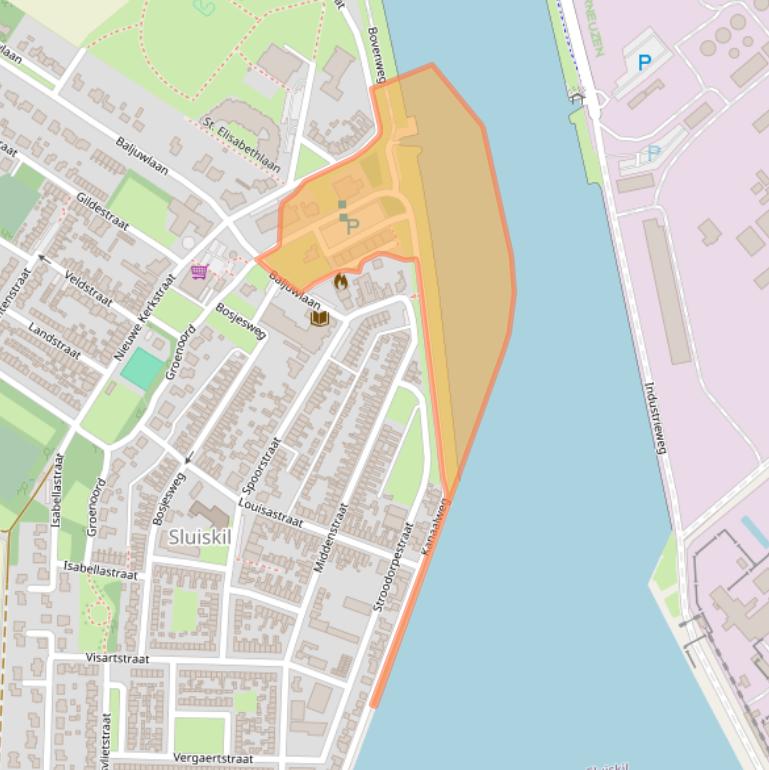 Kaart van postcodegebied 4541EA.