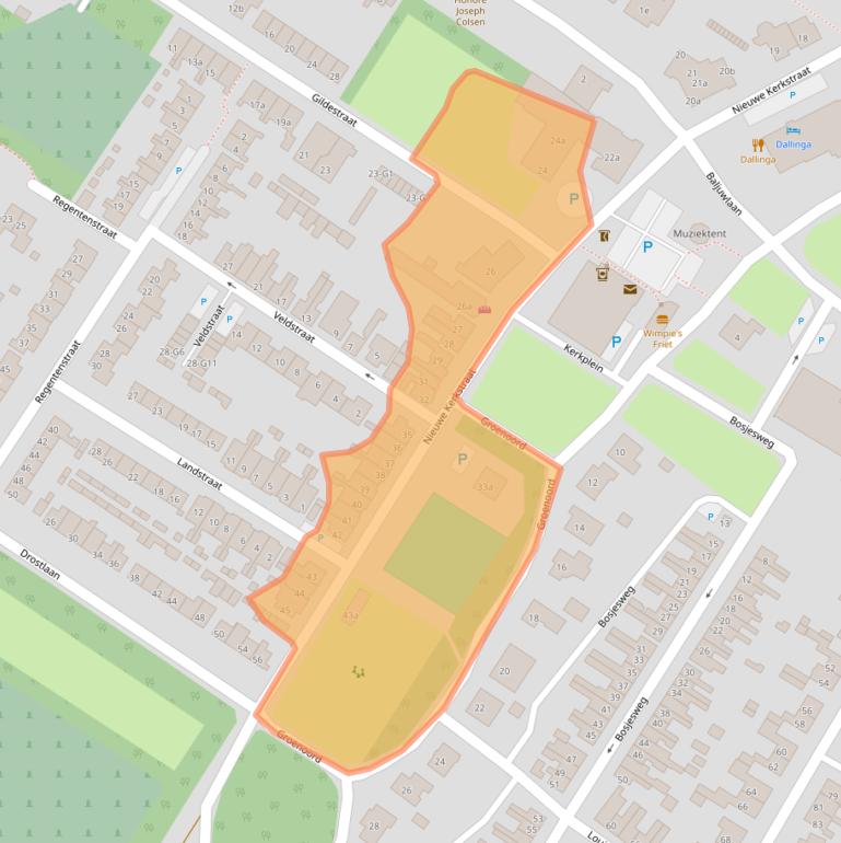 Kaart van postcodegebied 4541ED.