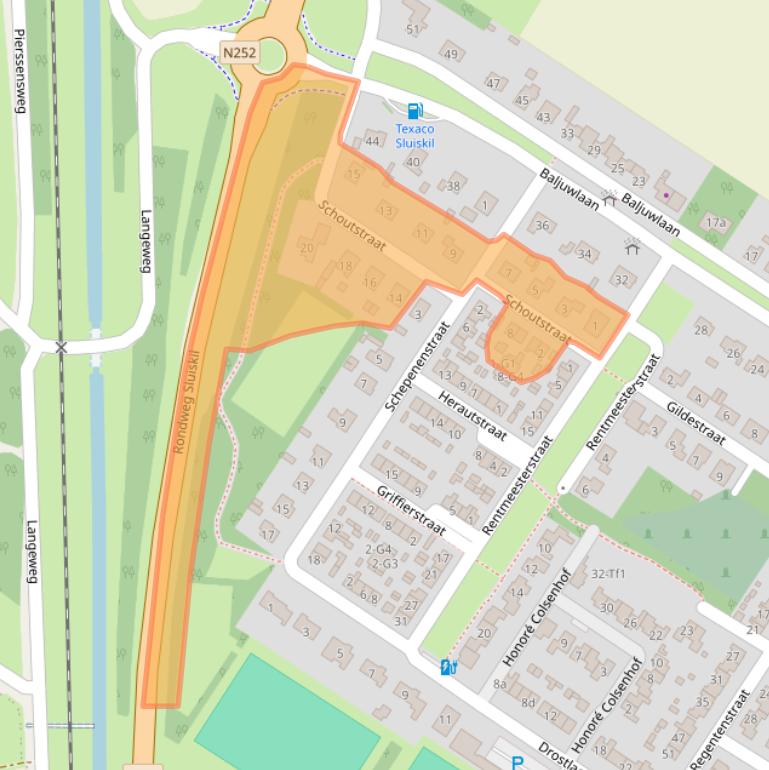 Kaart van postcodegebied 4541EH.