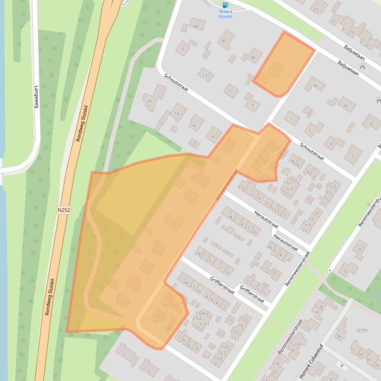 Kaart van postcodegebied 4541EJ.