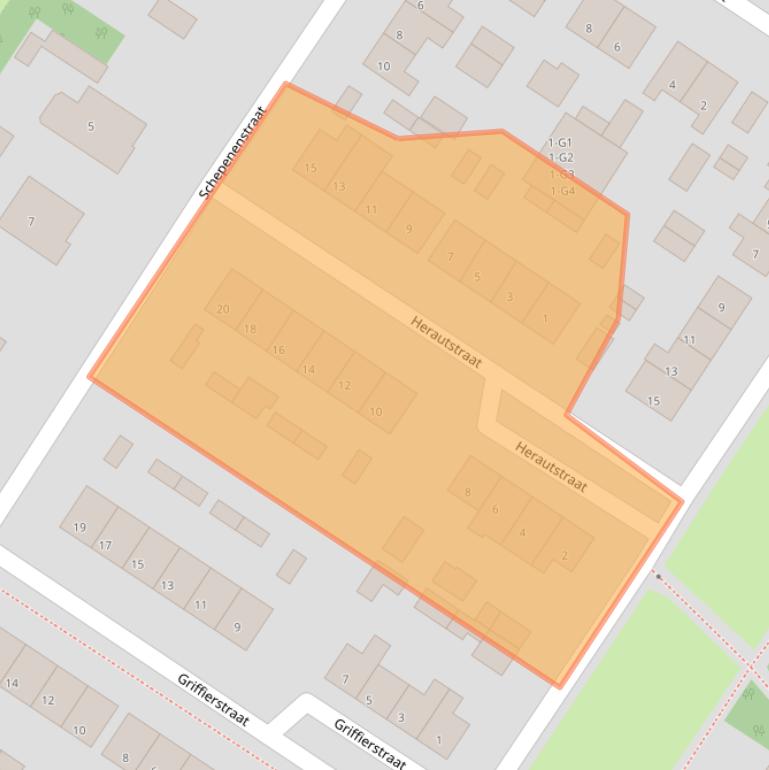 Kaart van postcodegebied 4541EK.