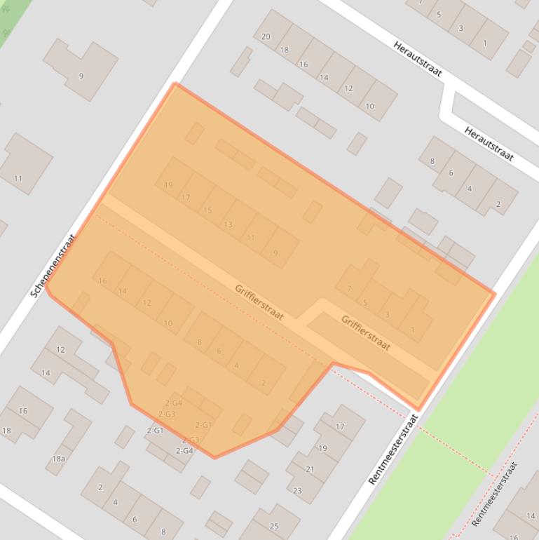 Kaart van postcodegebied 4541EL.