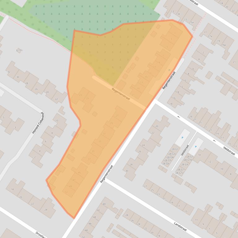 Kaart van postcodegebied 4541EZ.