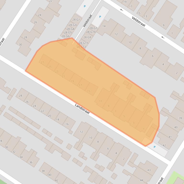 Kaart van postcodegebied 4541GB.