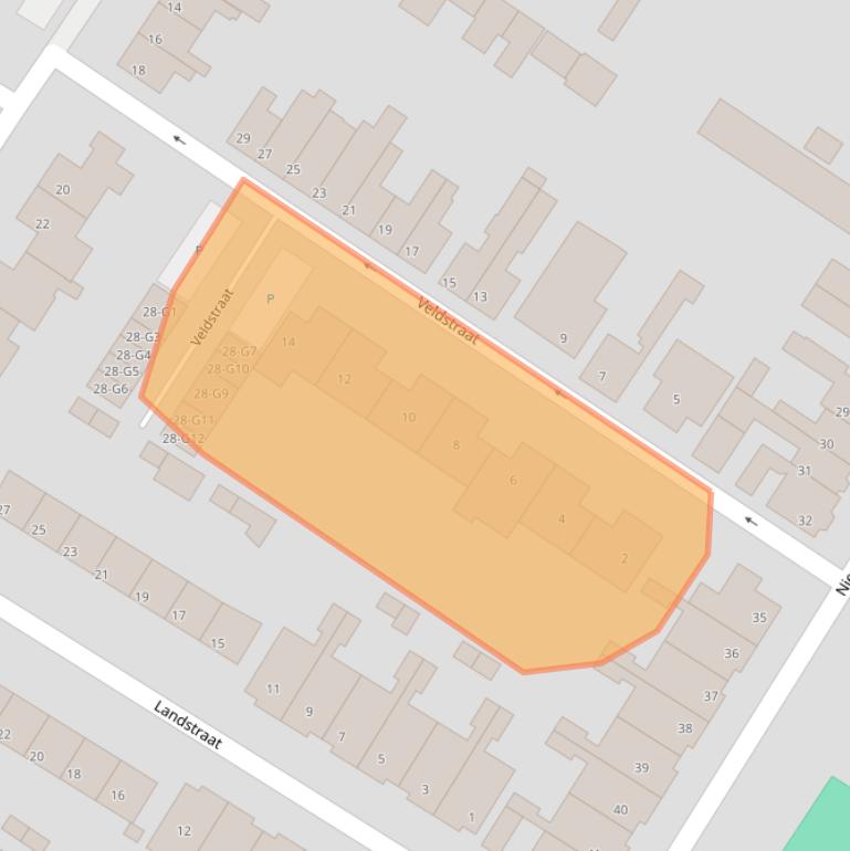 Kaart van postcodegebied 4541GE.