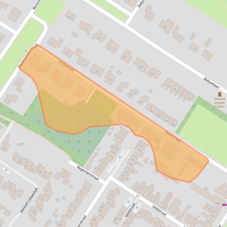 Kaart van postcodegebied 4541GG.