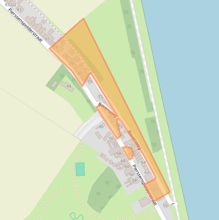 Kaart van postcodegebied 4541GJ.