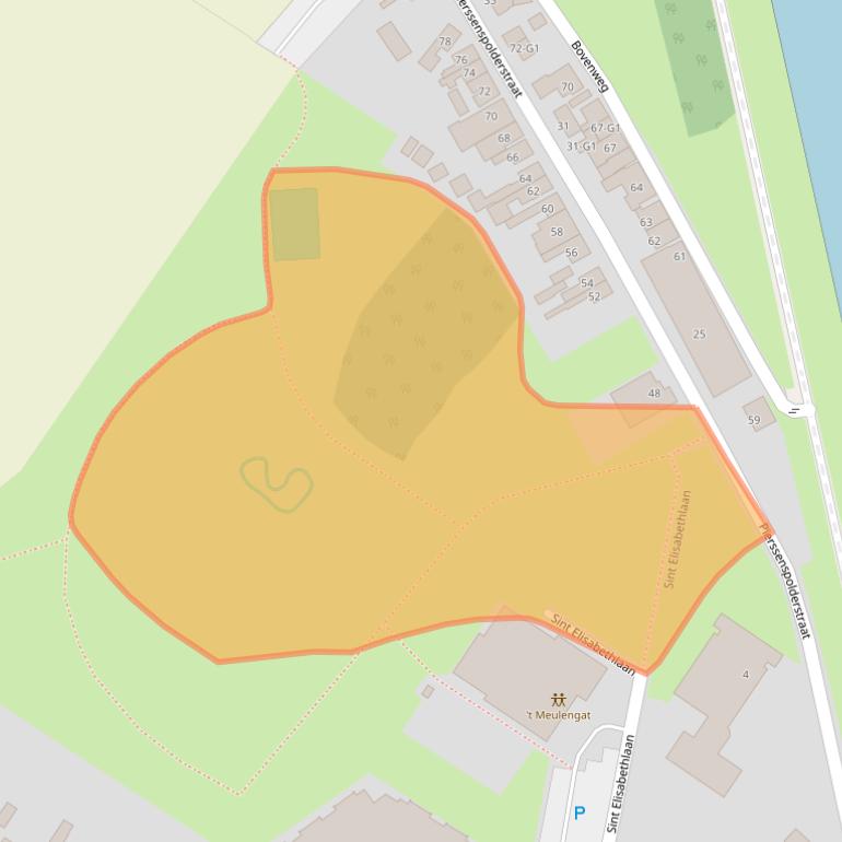 Kaart van postcodegebied 4541GT.