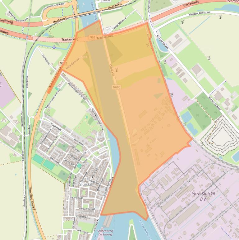 Kaart van postcodegebied 4541HH.