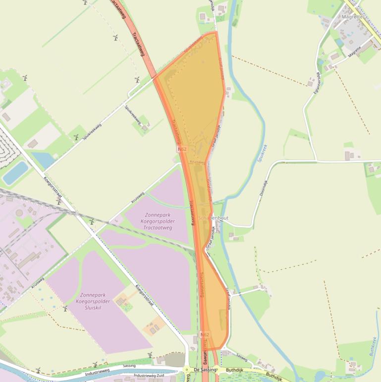 Kaart van postcodegebied 4541HR.