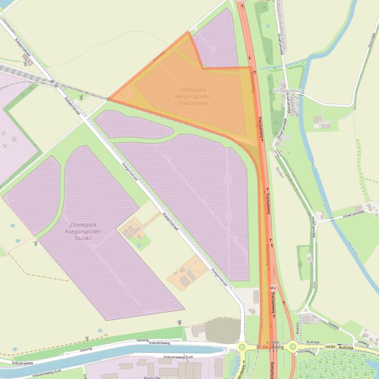 Kaart van postcodegebied 4541HW.