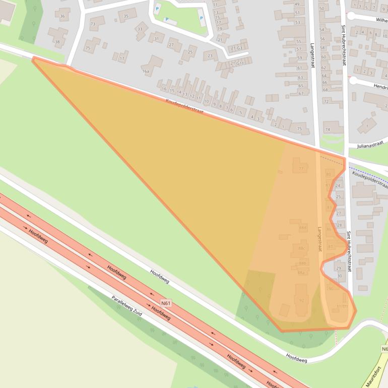Kaart van postcodegebied 4542AK.