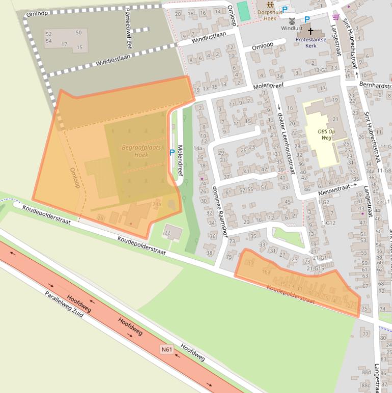 Kaart van postcodegebied 4542AL.