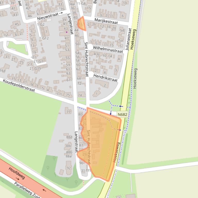 Kaart van postcodegebied 4542AN.