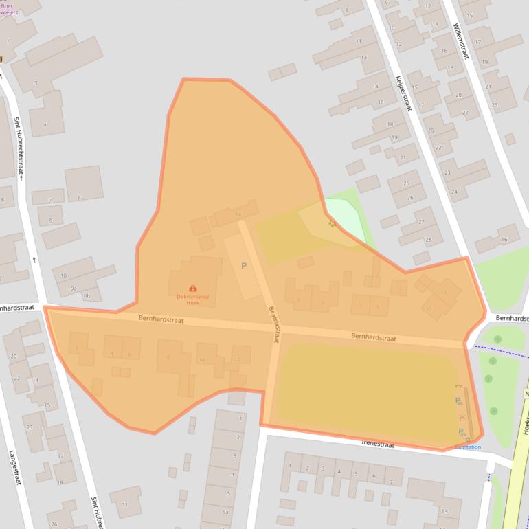 Kaart van postcodegebied 4542AX.