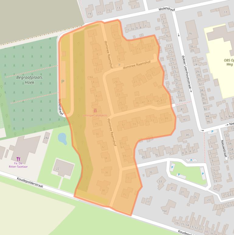 Kaart van postcodegebied 4542AZ.