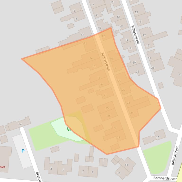 Kaart van postcodegebied 4542BD.