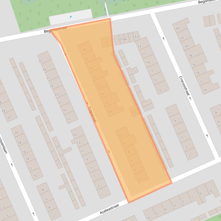 Kaart van postcodegebied 4542BW.