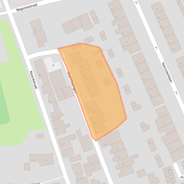 Kaart van postcodegebied 4542CB.
