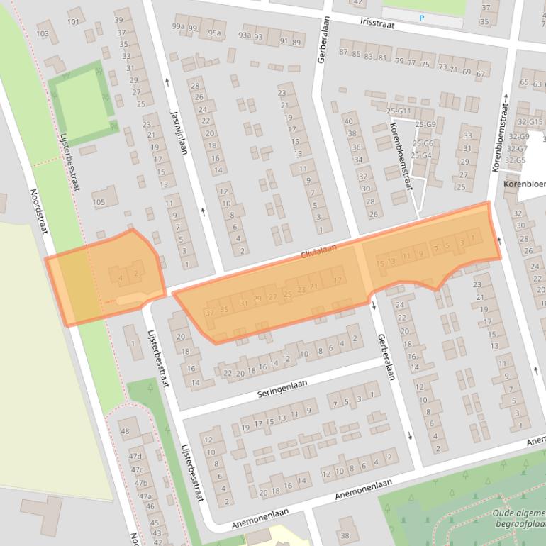 Kaart van postcodegebied 4542CJ.