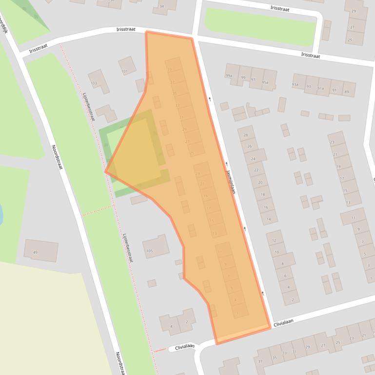 Kaart van postcodegebied 4542CK.