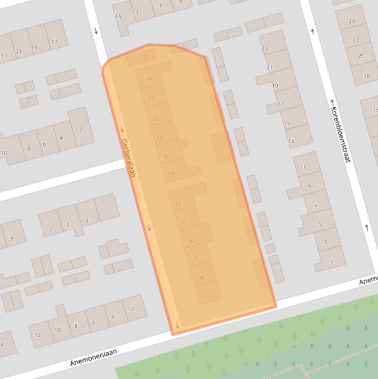 Kaart van postcodegebied 4542CN.