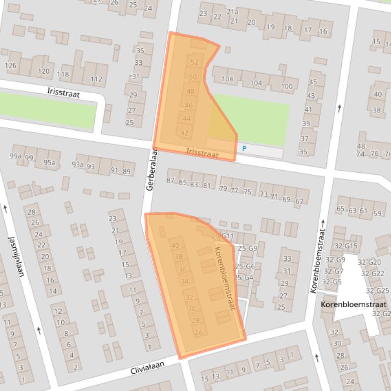 Kaart van postcodegebied 4542CP.