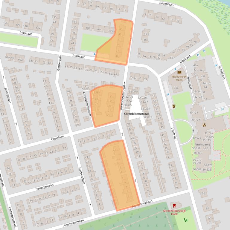 Kaart van postcodegebied 4542CR.