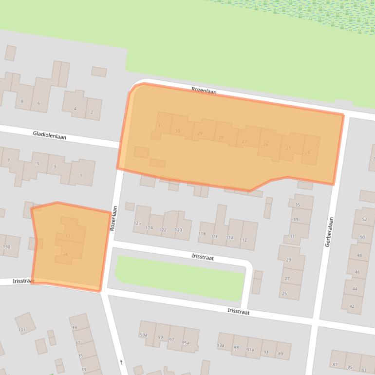 Kaart van postcodegebied 4542CW.