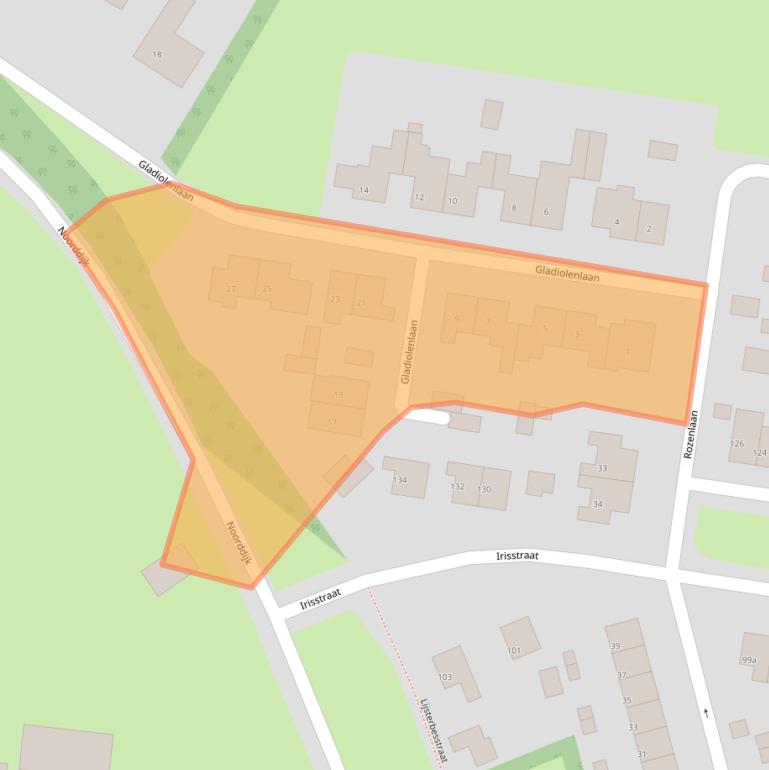 Kaart van postcodegebied 4542CX.