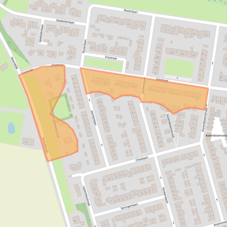 Kaart van postcodegebied 4542ED.