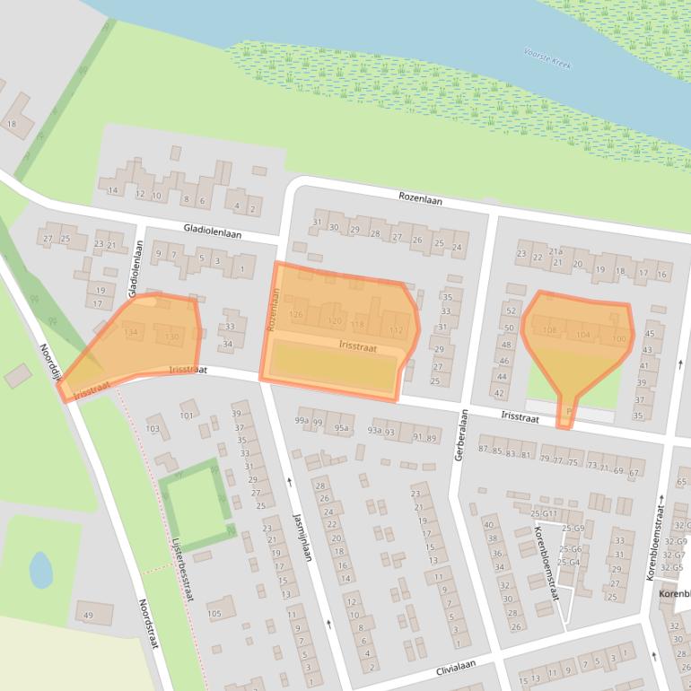 Kaart van postcodegebied 4542EJ.