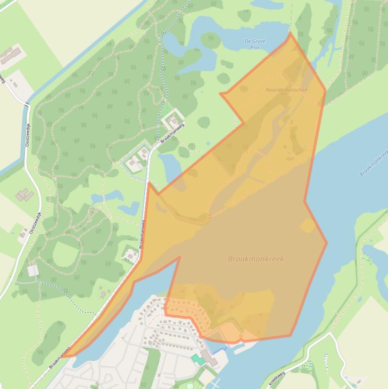 Kaart van postcodegebied 4542GB.