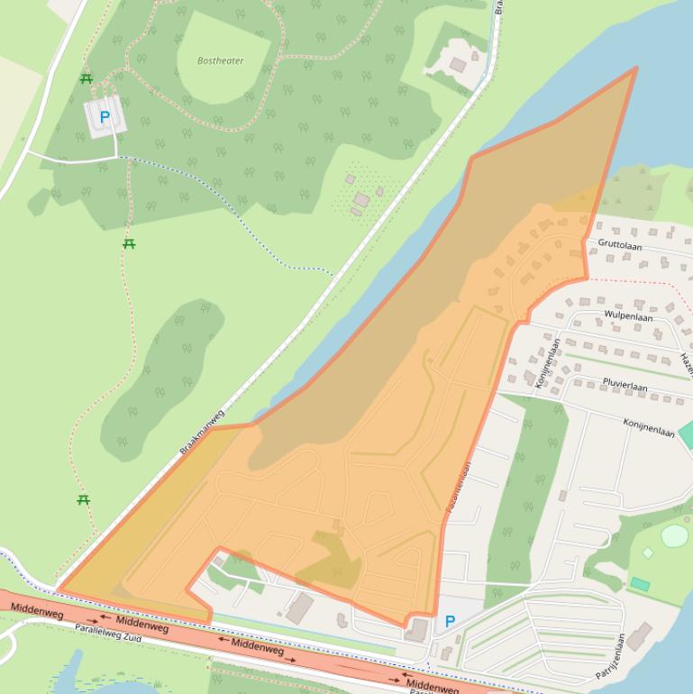 Kaart van postcodegebied 4542GC.