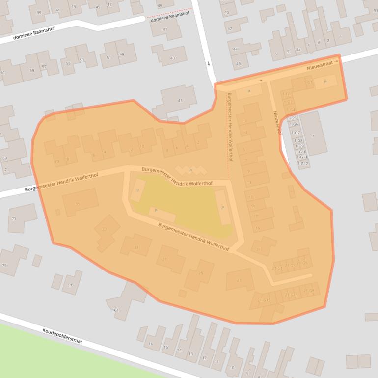 Kaart van postcodegebied 4542HA.