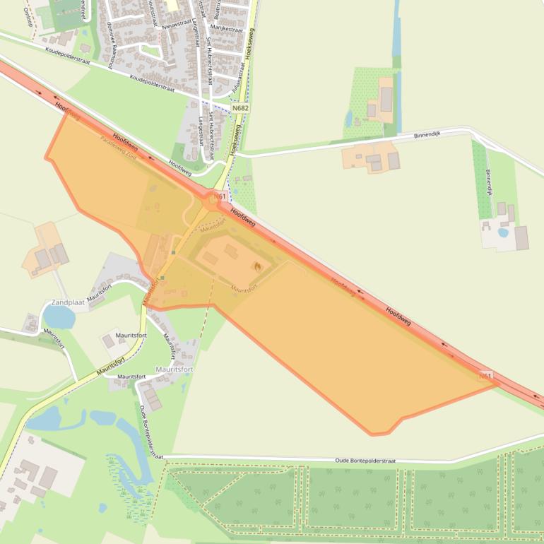 Kaart van postcodegebied 4542LA.