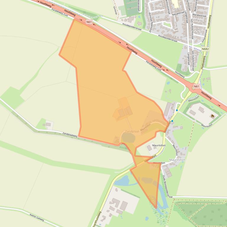 Kaart van postcodegebied 4542LH.