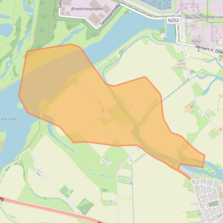 Kaart van postcodegebied 4542NA.