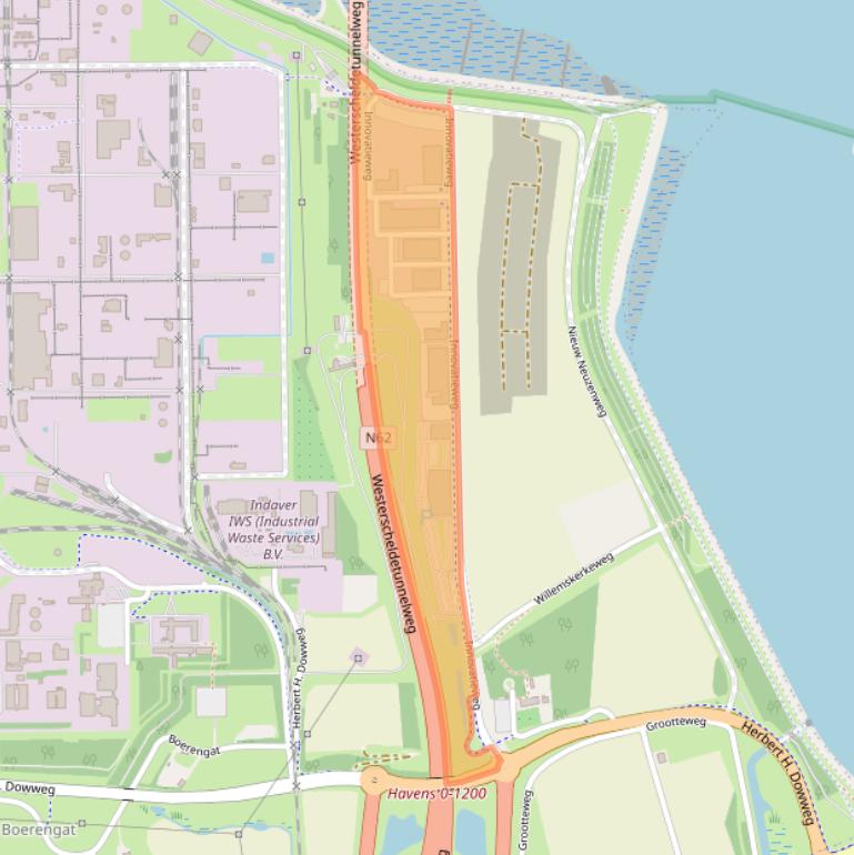 Kaart van postcodegebied 4542NH.